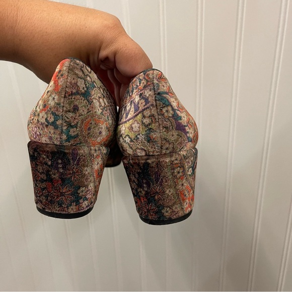 Anthropologie | Penelope Chilvers Ottilie Velvet Heeled Loafers Sz EU 39/ US 8 - Picture 5 of 11